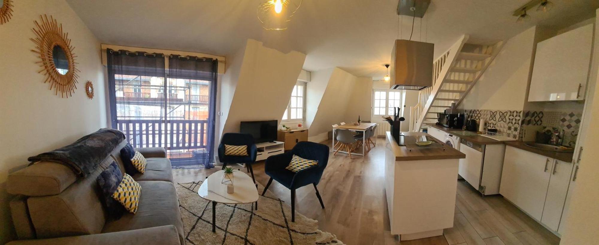 Appartement au cœur de Deauville avec vue imprenable et parking privé Exterior foto